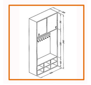 Stainless Steel Gowning Shoe Cabinet J11638