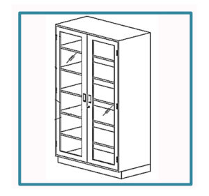 Storage Cabinet with Glass Viewing  J12993