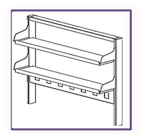 Upright Structure For Shelving